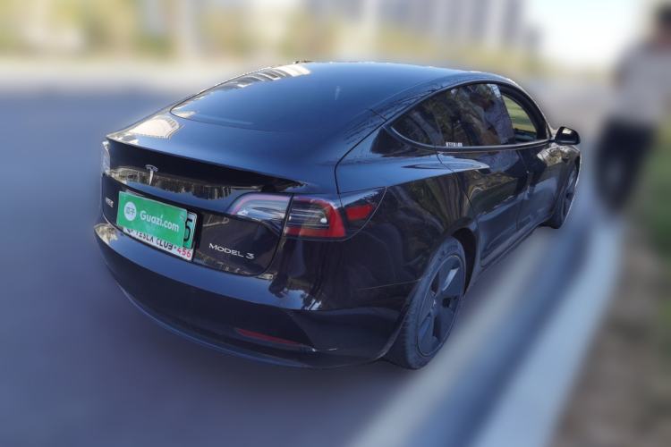 Used Tesla Model 3 2021 Standard Range Rear-Drive Upgraded Version Rear Right 45 Deg