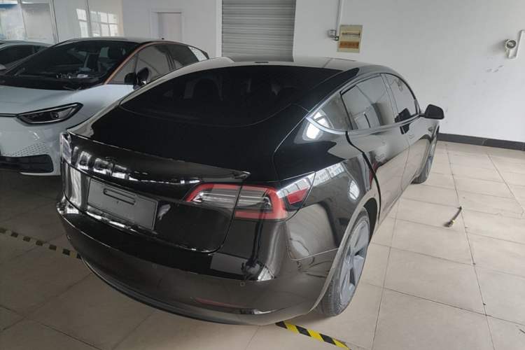 Used Tesla Model 3 2021 Standard Range Rear-Drive Upgraded Version Rear Right 45 Deg
