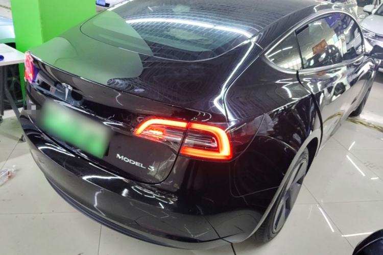 Used Tesla Model 3 2021 Standard Range Rear-Drive Upgraded Version Rear Right 45 Deg