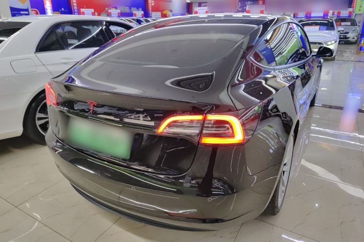 Used Tesla Model 3 2021 Standard Range Rear-Drive Upgraded Version Rear Right 45 Deg