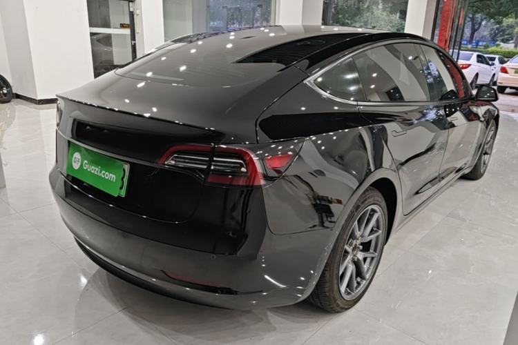 Used Tesla Model 3 2021 Standard Range Rear-Drive Upgraded Version Rear Right 45 Deg