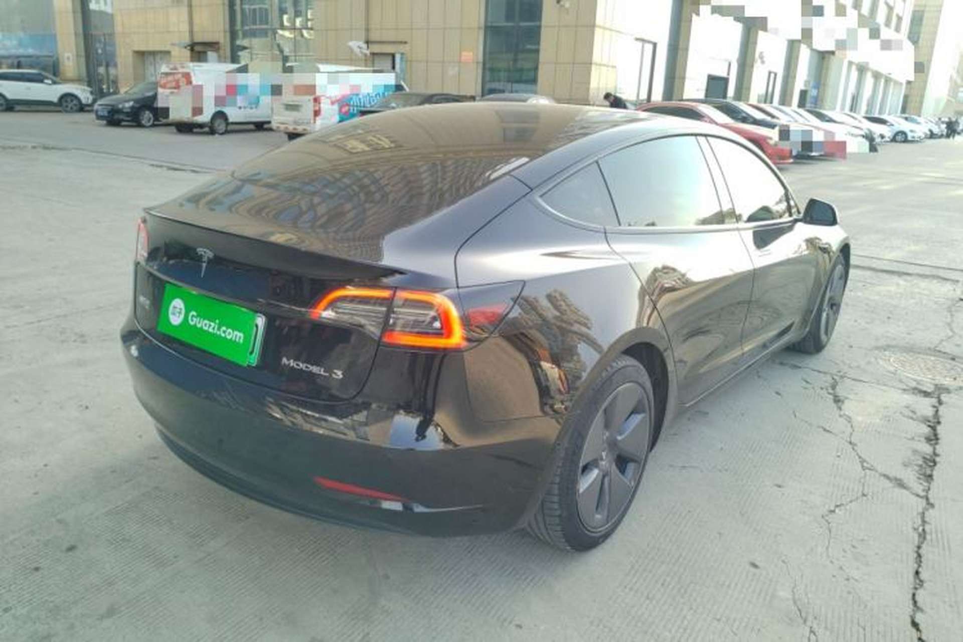 Used Tesla Model 3 2021 Standard Range Rear-Wheel Drive Upgraded Version 3D6 Rear Right 45 Deg