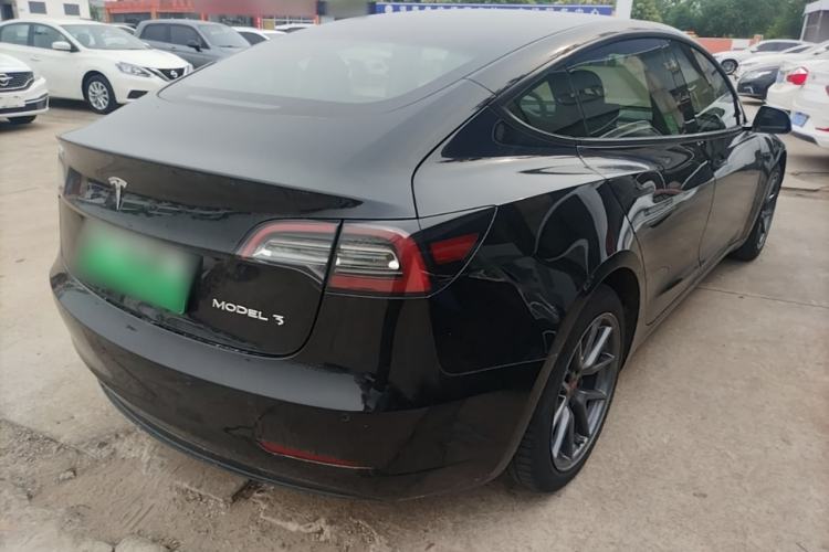 Used Tesla Model 3 2021 Standard Range Rear-Drive Upgraded Version Rear Right 45 Deg