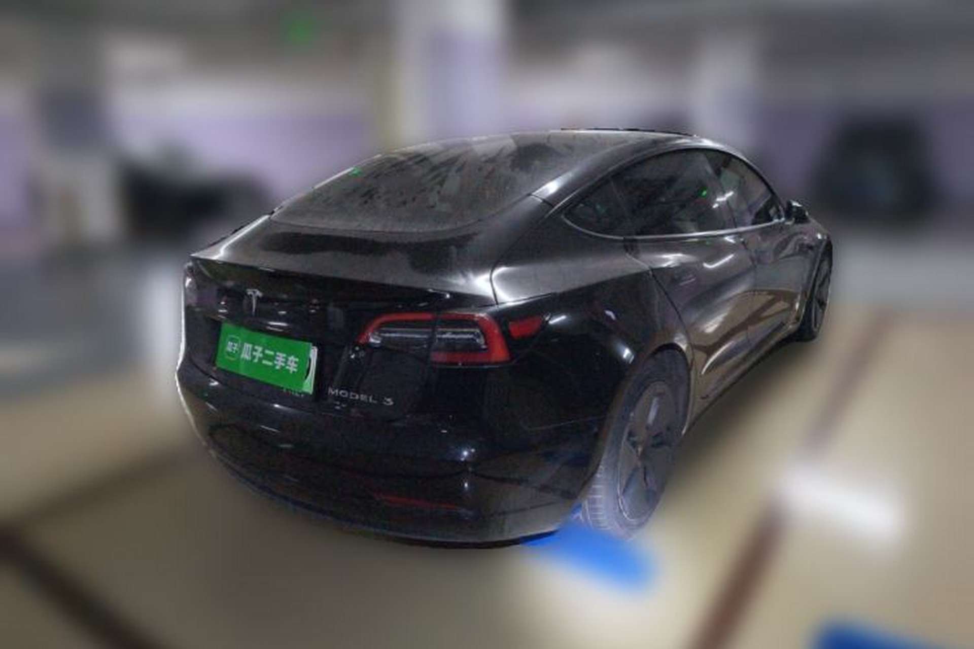 Used Tesla Model 3 2021 Standard Range Rear-Drive Upgraded Version Rear Right 45 Deg