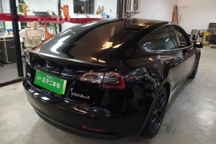 Used Tesla Model 3 2021 Performance High-Performance All-Wheel-Drive Version Rear Right 45 Deg
