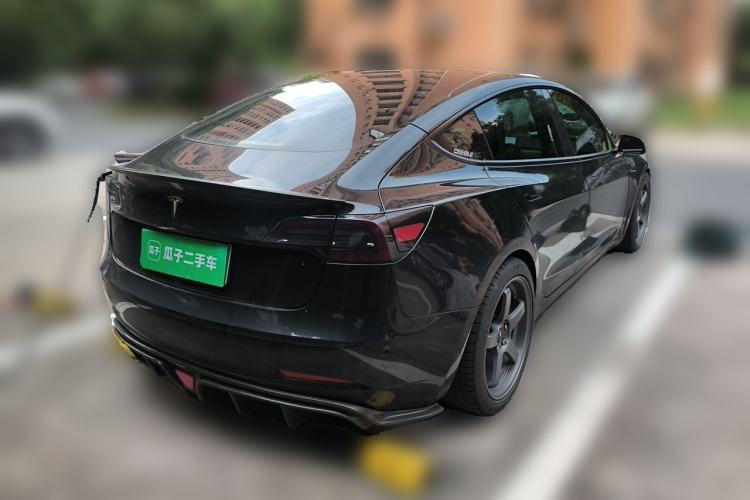 Used Tesla Model 3 2021 Revised Version Standard Range Rear-Wheel Drive Upgraded Edition 3D1 Rear Right 45 Deg