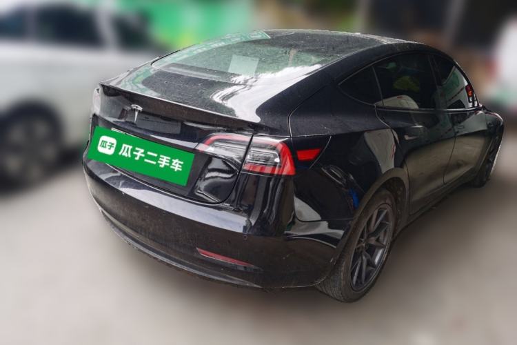 Used Tesla Model 3 2021 Standard Range Rear-Drive Upgraded Version Rear Right 45 Deg