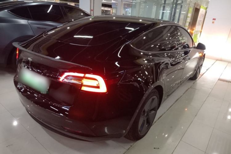 Used Tesla Model 3 2021 Standard Range Rear-Drive Upgraded Version Rear Right 45 Deg