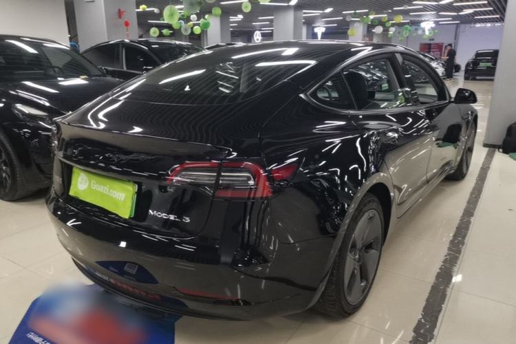 Used Tesla Model 3 2021 Standard Range Rear-Wheel Drive Upgraded Version 3D6 Rear Right 45 Deg