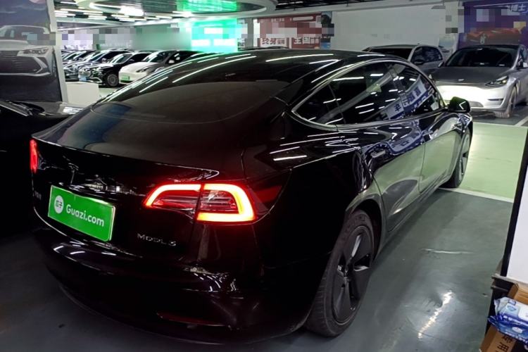 Used Tesla Model 3 2021 Standard Range Rear-Drive Upgraded Version Rear Right 45 Deg