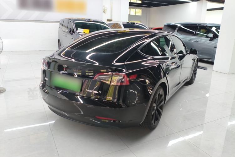 Used Tesla Model 3 2021 Standard Range Rear-Drive Upgraded Version Rear Right 45 Deg