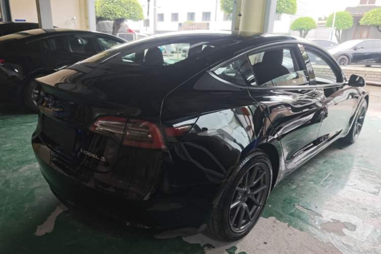 Used Tesla Model 3 2021 Standard Range Rear-Wheel Drive Upgraded Version 3D6 Rear Right 45 Deg