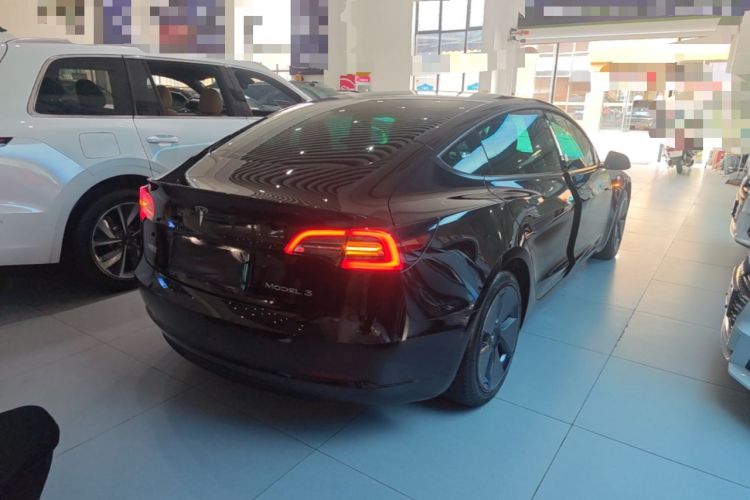 Used Tesla Model 3 2021 Standard Range Rear-Drive Upgraded Version Rear Right 45 Deg