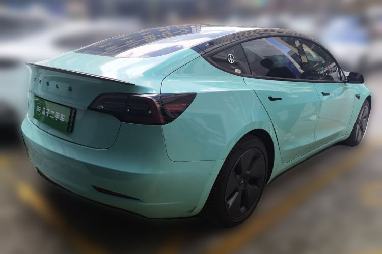 Used Tesla Model 3 2021 Standard Range Rear-Wheel Drive Upgraded Version 3D6 Rear Right 45 Deg