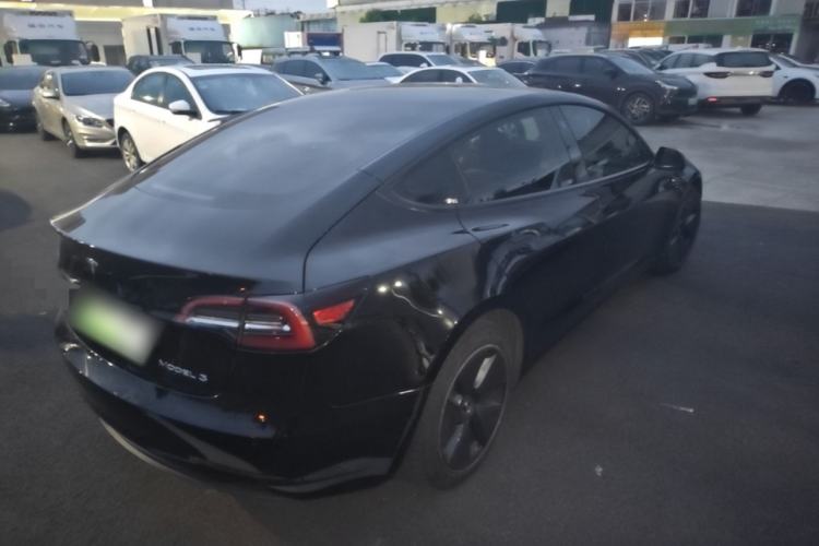 Used Tesla Model 3 2021 Standard Range Rear-Drive Upgraded Version Rear Right 45 Deg