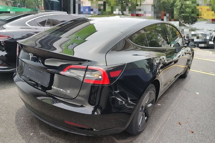 Used Tesla Model 3 2021 Revised Version Standard Range Rear-Wheel Drive Upgraded Edition 3D1 Rear Right 45 Deg