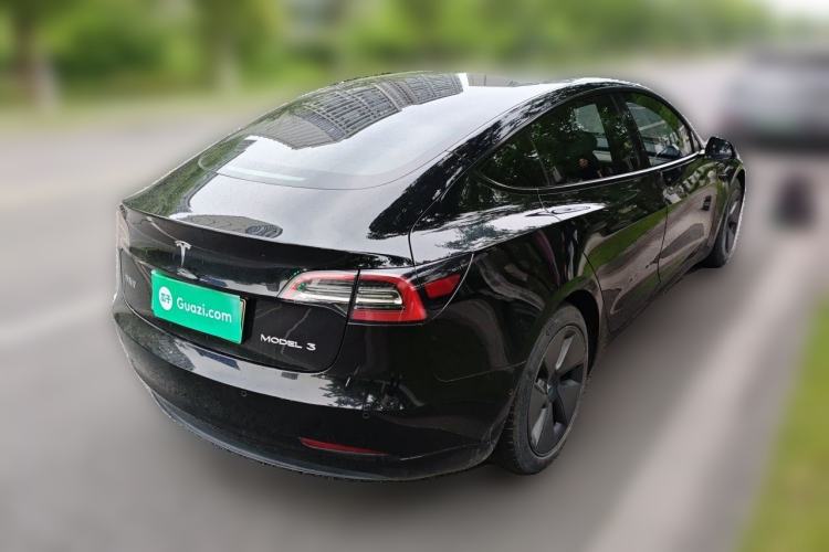 Used Tesla Model 3 2021 Standard Range Rear-Drive Upgraded Version Rear Right 45 Deg
