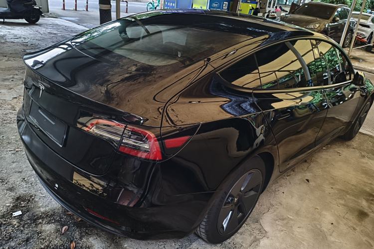 Used Tesla Model 3 2021 Standard Range Rear-Drive Upgraded Version Rear Right 45 Deg