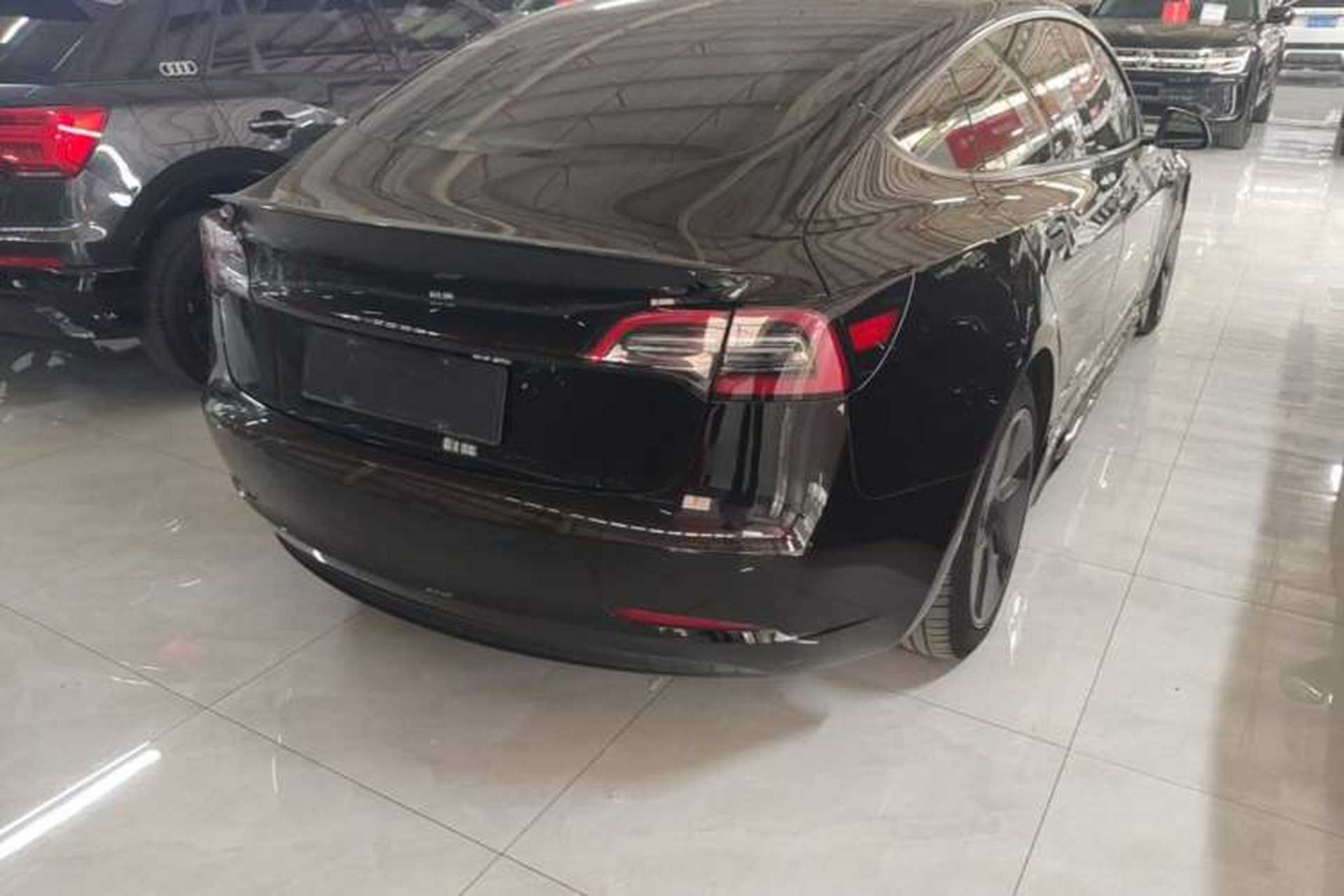 Used Tesla Model 3 2021 Standard Range Rear-Drive Upgraded Version Rear Right 45 Deg