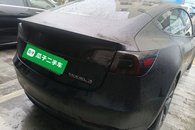 Used Tesla Model 3 2021 Performance High-Performance All-Wheel-Drive Version Rear Right 45 Deg