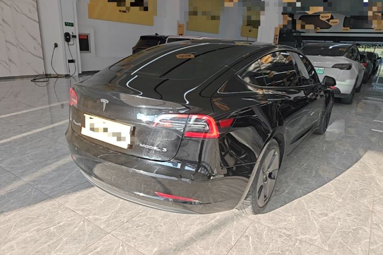 Used Tesla Model 3 2021 Standard Range Rear-Drive Upgraded Version Rear Right 45 Deg
