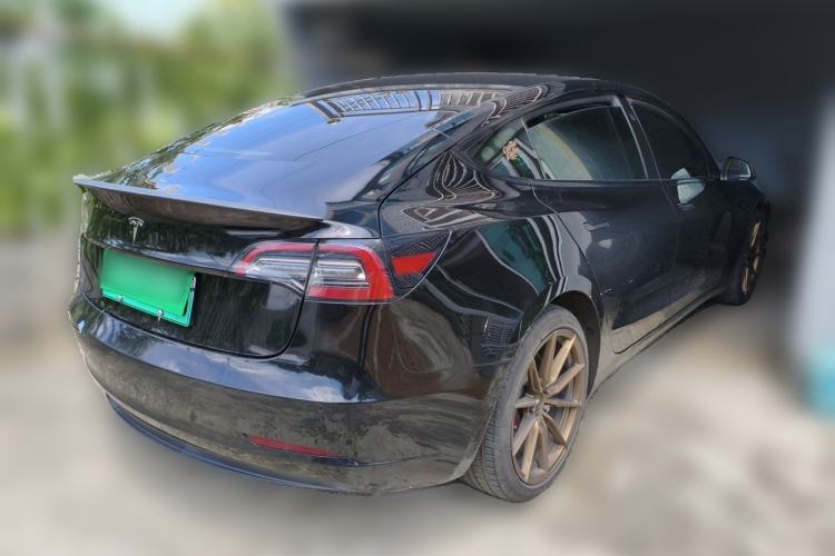 Used Tesla Model 3 2021 Standard Range Rear-Drive Upgraded Version Rear Right 45 Deg