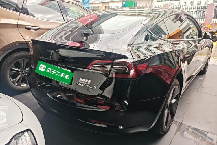 Used Tesla Model 3 2021 Standard Range Rear-Drive Upgraded Version Rear Right 45 Deg