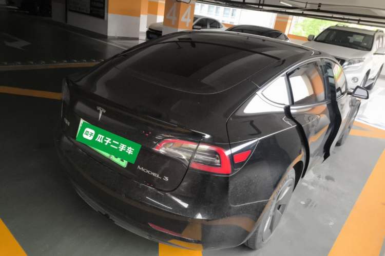 Used Tesla Model 3 2021 Standard Range Rear-Wheel Drive Upgraded Version 3D6 Rear Right 45 Deg