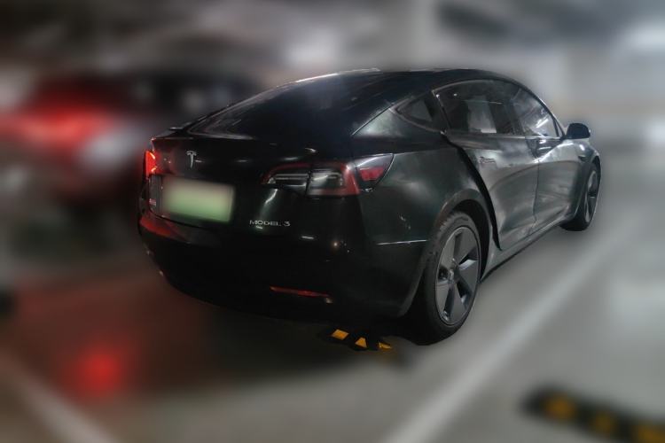 Used Tesla Model 3 2021 Standard Range Rear-Wheel Drive Upgraded Version 3D6 Rear Right 45 Deg