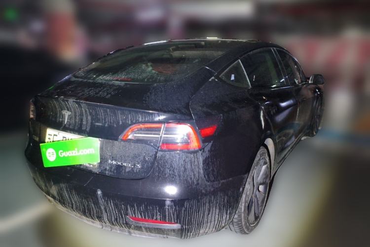 Used Tesla Model 3 2021 Standard Range Rear-Drive Upgraded Version Rear Right 45 Deg