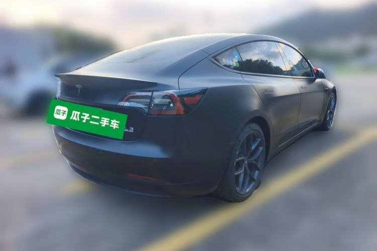 Used Tesla Model 3 2021 Performance High-Performance All-Wheel-Drive Version Rear Right 45 Deg