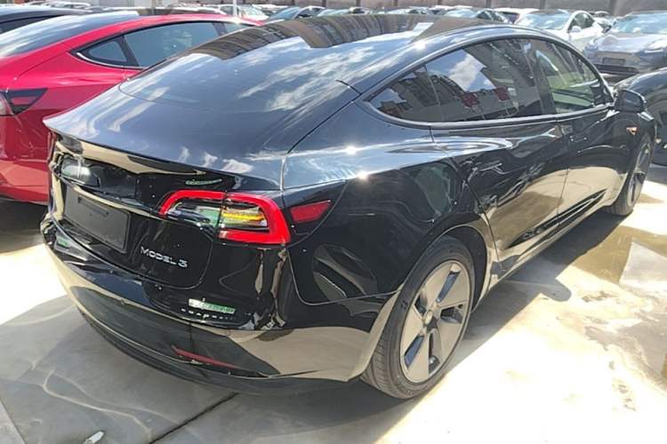 Used Tesla Model 3 2021 Standard Range Rear-Wheel Drive Upgraded Version 3D6 Rear Right 45 Deg