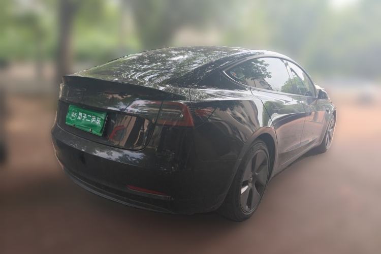 Used Tesla Model 3 2021 Standard Range Rear-Drive Upgraded Version Rear Right 45 Deg