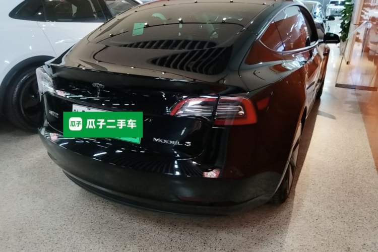 Used Tesla Model 3 2021 Standard Range Rear-Drive Upgraded Version Rear Right 45 Deg