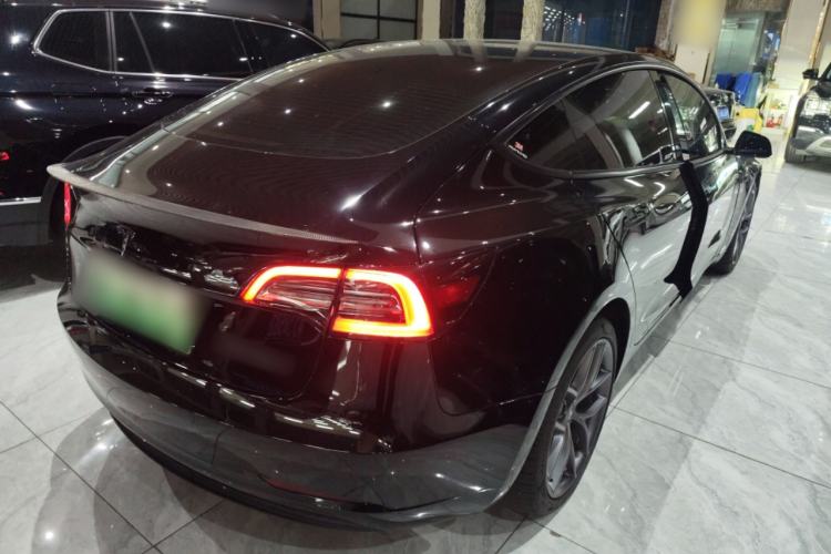 Used Tesla Model 3 2021 Performance High-Performance All-Wheel-Drive Version Rear Right 45 Deg