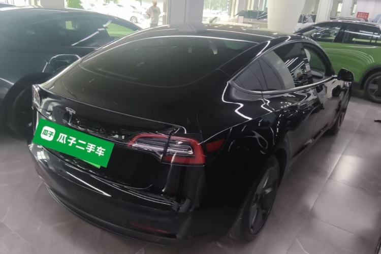 Used Tesla Model 3 2021 Standard Range Rear-Drive Upgraded Version Rear Right 45 Deg