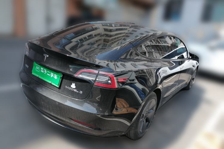 Used Tesla Model 3 2021 Standard Range Rear-Wheel Drive Upgraded Version 3D6 Rear Right 45 Deg