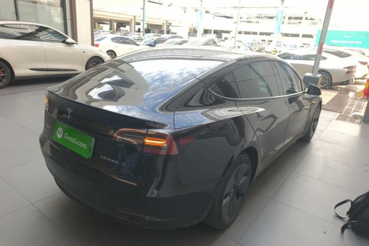 Used Tesla Model 3 2021 Standard Range Rear-Wheel Drive Upgraded Version 3D6 Rear Right 45 Deg