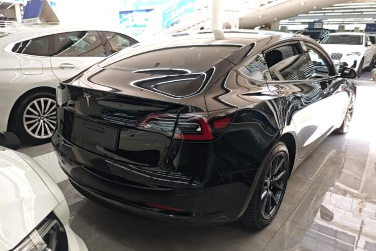Used Tesla Model 3 2021 Revised Version Standard Range Rear-Wheel Drive Upgraded Edition 3D1 Rear Right 45 Deg