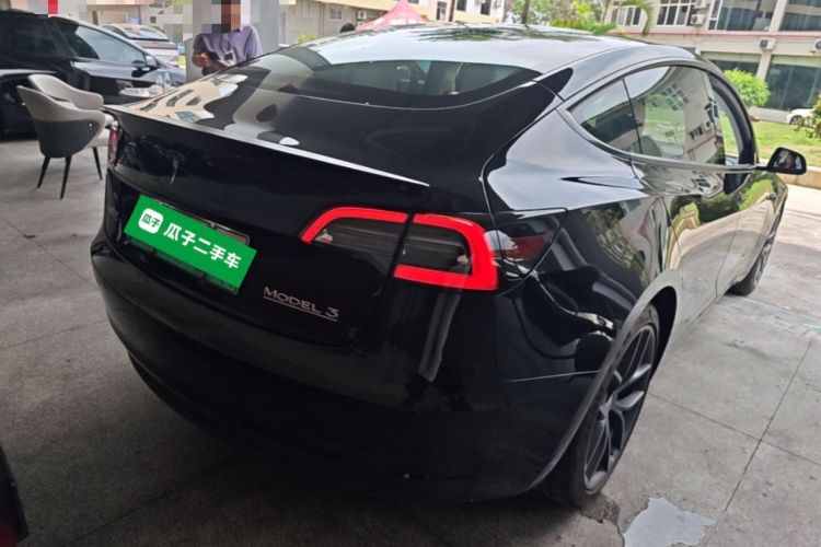 Used Tesla Model 3 2021 Performance High-Performance All-Wheel-Drive Version Rear Right 45 Deg