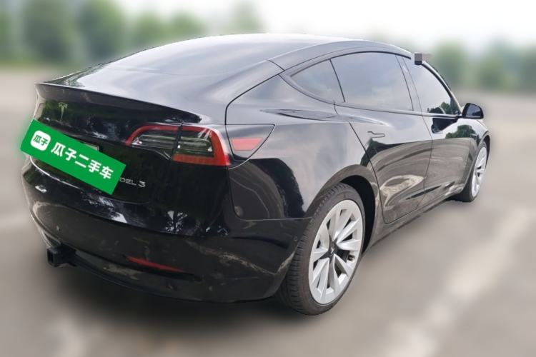 Used Tesla Model 3 2021 Revised Version Standard Range Rear-Wheel Drive Upgraded Edition 3D1 Rear Right 45 Deg