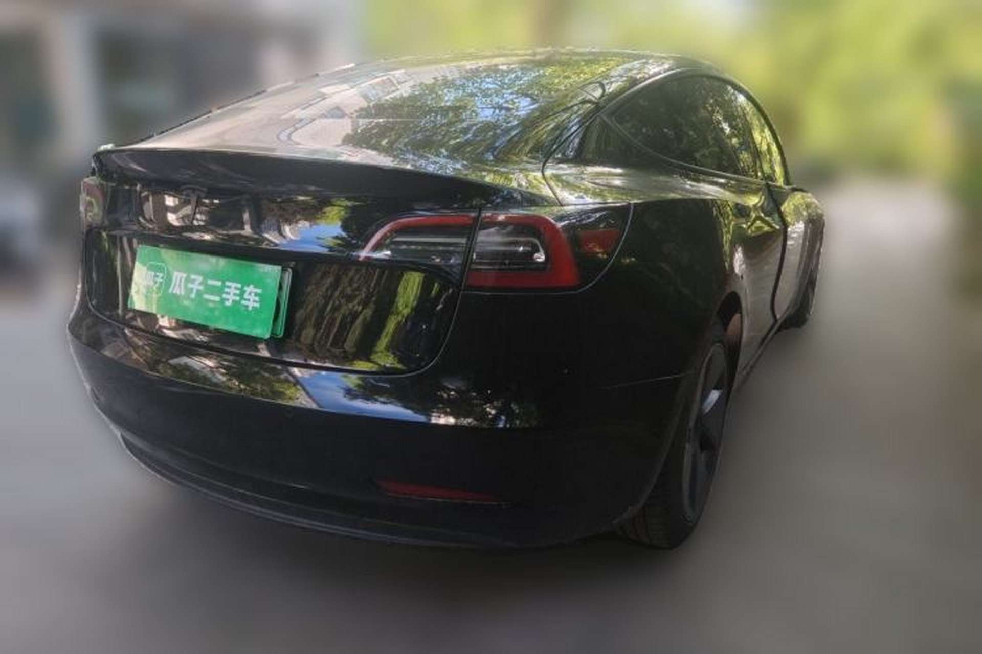 Used Tesla Model 3 2021 Standard Range Rear-Drive Upgraded Version Rear Right 45 Deg