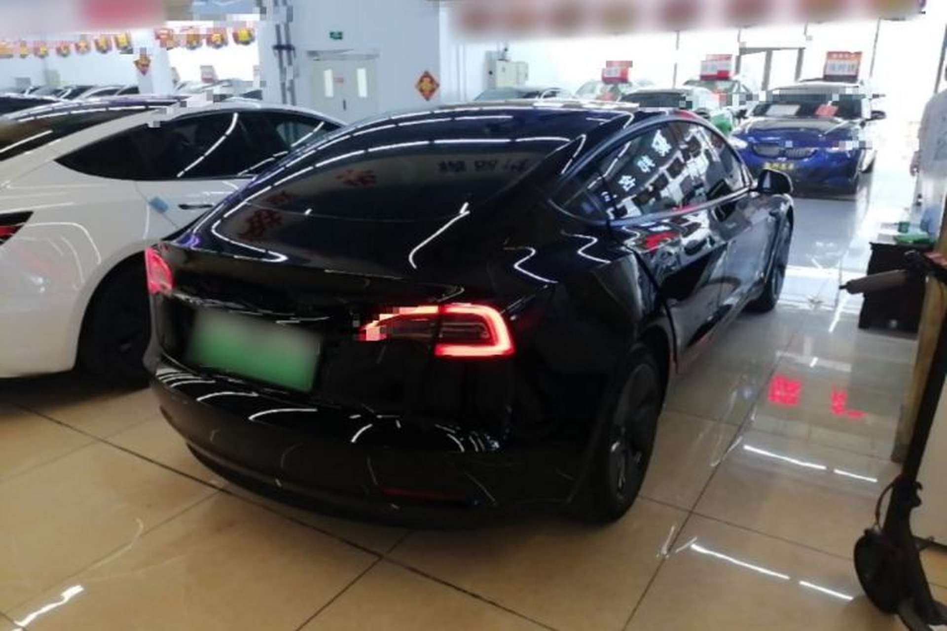 Used Tesla Model 3 2021 Standard Range Rear-Drive Upgraded Version Rear Right 45 Deg