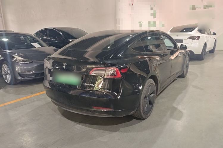 Used Tesla Model 3 2021 Standard Range Rear-Wheel Drive Upgraded Version 3D6 Rear Right 45 Deg