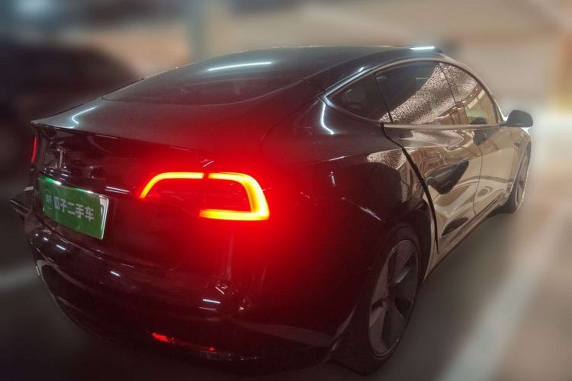 Used Tesla Model 3 2021 Standard Range Rear-Drive Upgraded Version Rear Right 45 Deg