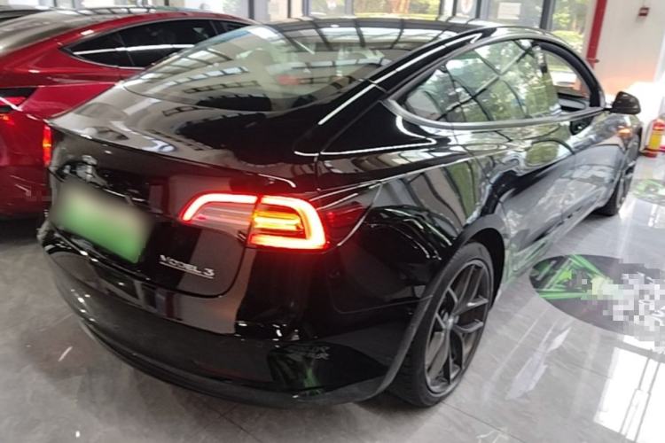 Used Tesla Model 3 2021 Performance High-Performance All-Wheel-Drive Version 3D6 Rear Right 45 Deg