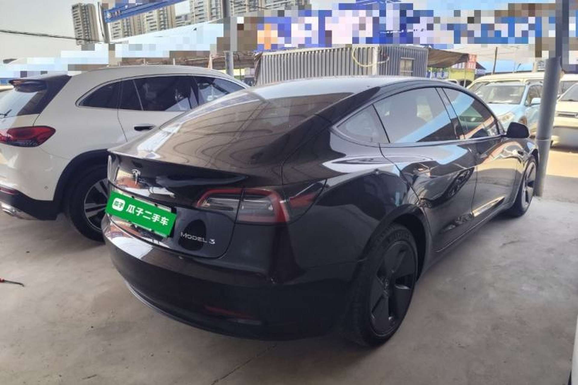Used Tesla Model 3 2021 Standard Range Rear-Wheel Drive Upgraded Version 3D6 Rear Right 45 Deg