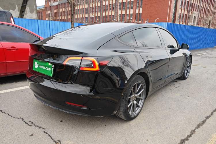 Used Tesla Model 3 2021 Standard Range Rear-Wheel Drive Upgraded Version 3D6 Rear Right 45 Deg