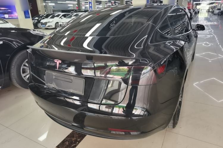 Used Tesla Model 3 2021 Standard Range Rear-Drive Upgraded Version Rear Right 45 Deg