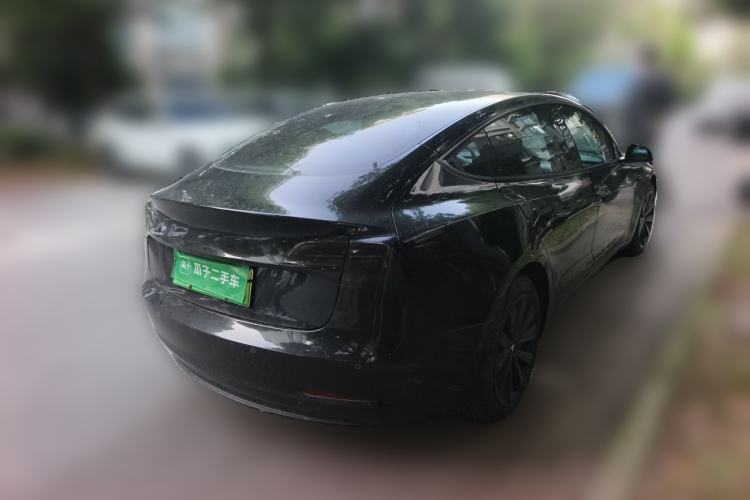 Used Tesla Model 3 2021 Standard Range Rear-Drive Upgraded Version Rear Right 45 Deg